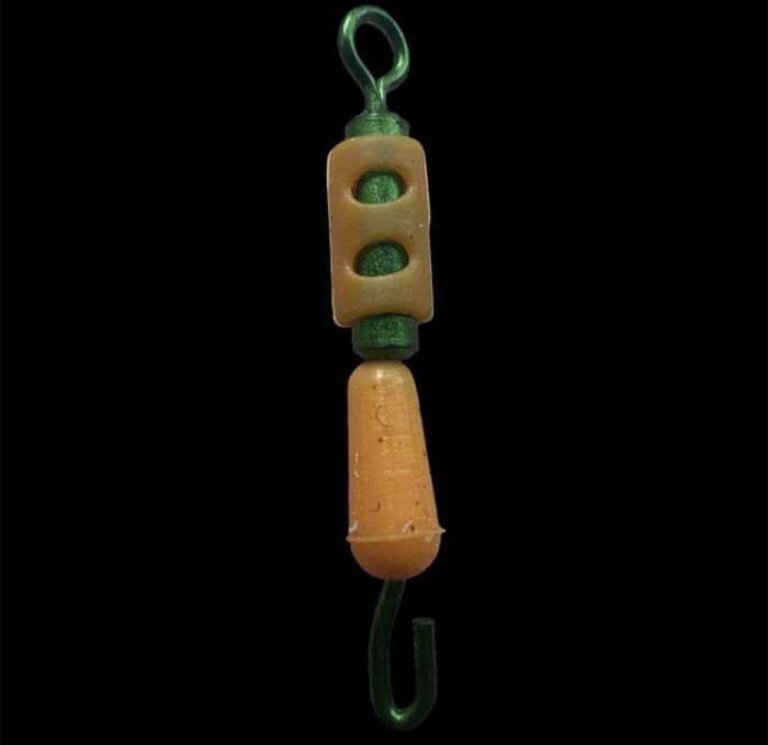 Вертлюг швидкознімний амортизуючий Херабуна - Orange - L (2,4 см) - 10 шт/уп