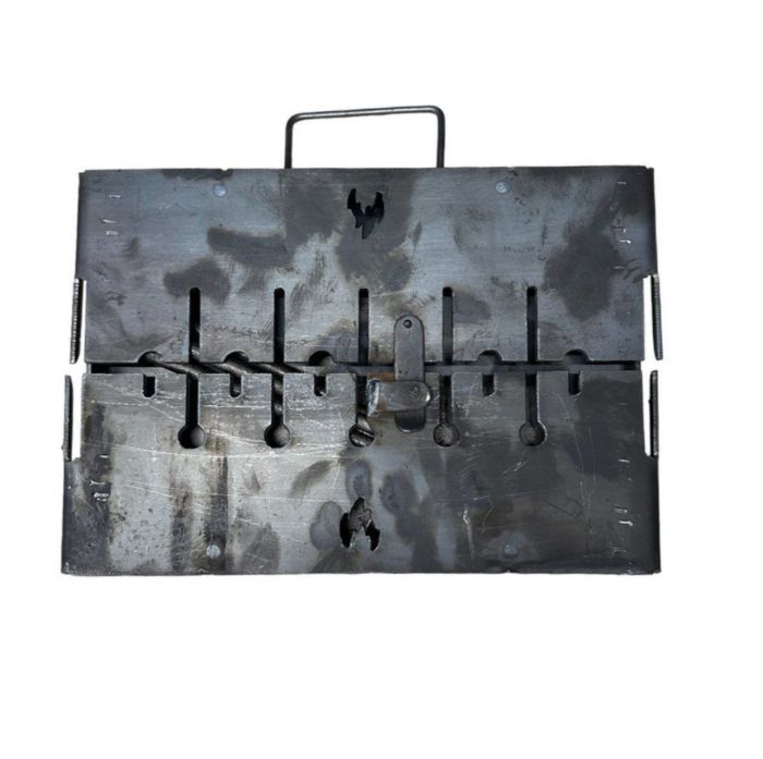 Мангал Вогник - Розкладний - Зі знімними ніжками - Сталь 3 мм - 35x27x15 см - На 6 шампурів