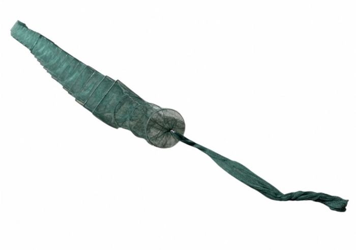 Раколовка гармошка Wolf №28 - 14 м - 43x33 см - Осередок 6 мм - 24 входи - Зелений