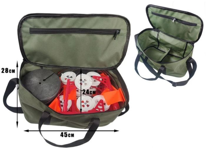 Сумка для жерлиць ПрофМонтаж - На 30 шт. - 45x24x28 см - Хакі