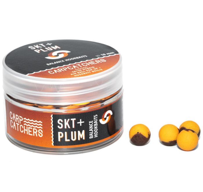 Бойли Carp Catchers Balance Hookbaits - Ø10 мм - Fluoro Orange&Brown - SKT&Plum
