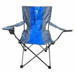 Стілець зі спинкою та підлокітниками Megastrike "Зонт" - SH9-3-32 - Синьо-сірий - 55х53х98 см