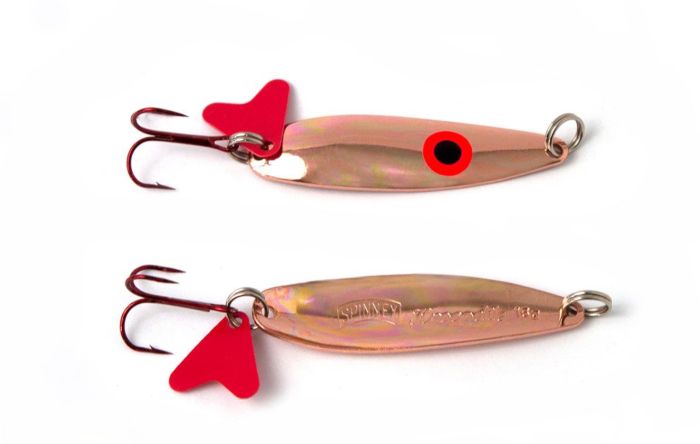 Блешня Spinnex Krocodile - 16 г, що коливаються - Очі червоні - Мідь