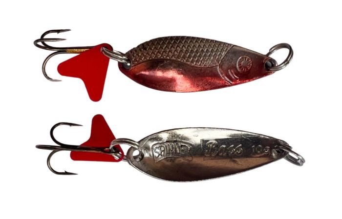 Блешня Spinnex Bass - 10 г, що коливається - 211-Срібло/Червоний