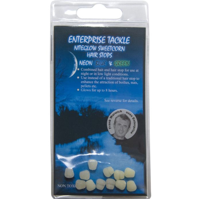 Стопори для бойлів Enterprise - Штучна кукурудза - Sweetcorn Hair Stop - Niteglow Blue&Green Mixed - Mini