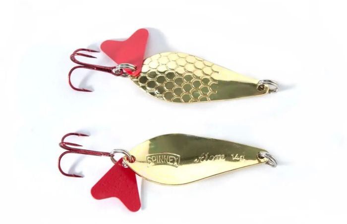 Блешня Spinnex Atom - 20 г, що коливається - З лускою - Золото