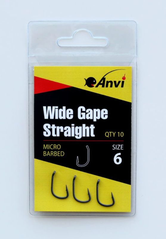 Гачок короповий Anvi Wide Gape Straight №6 - 10 шт/уп