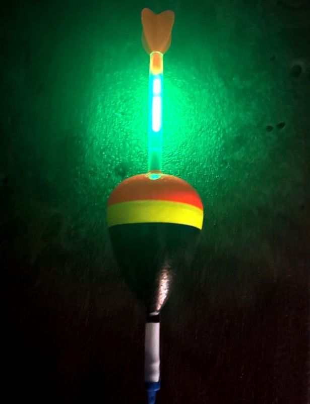 Поплавець для лову товстолоба, хижака XXL Під світлячок - Червоно-жовто-чорний - 1 шт.