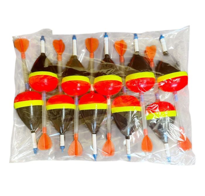 Поплавець для лову товстолоба, хижака XXL Під світлячок - Червоно-жовто-чорний - 1 шт.