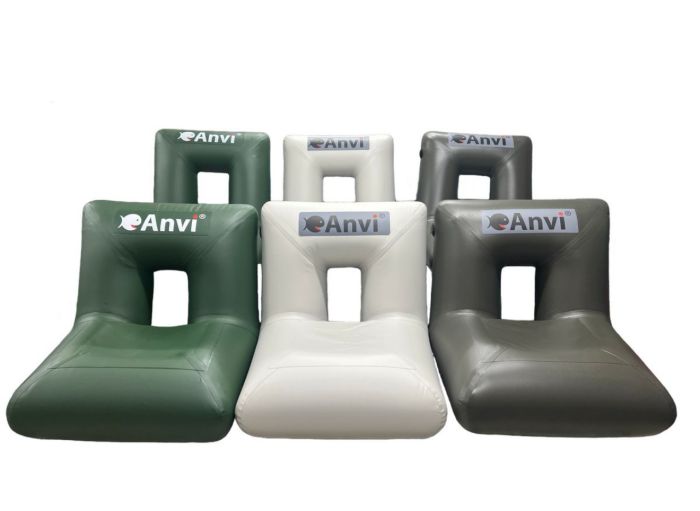 Надувне крісло для човна Anvi - Мале - Балон Ø22 см - ПВХ - Біле