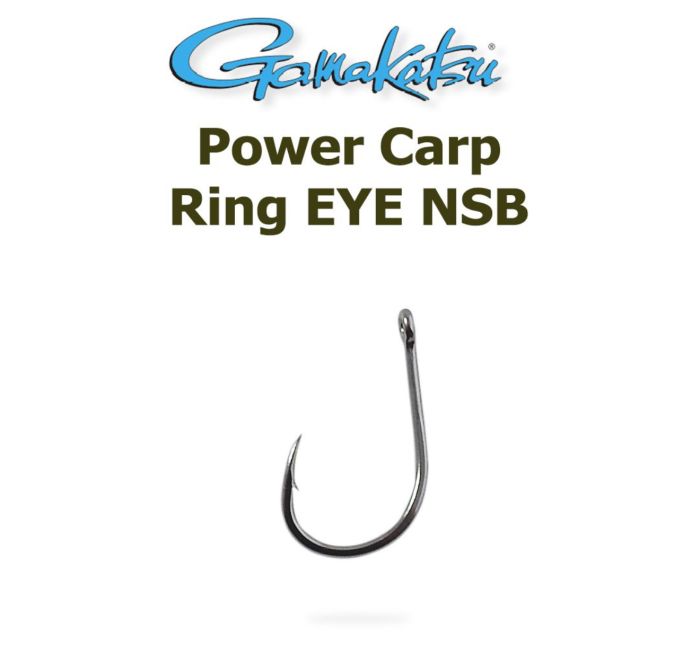 Гачок Gamakatsu Power Carp Ring EYE NSB - 10 шт/уп