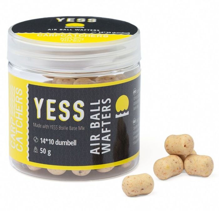 Бойли насадочні варені Carp Catchers Air Ball Wafters - Dumbell - Плаваючі - 50 г - YESS Ø14х10 мм