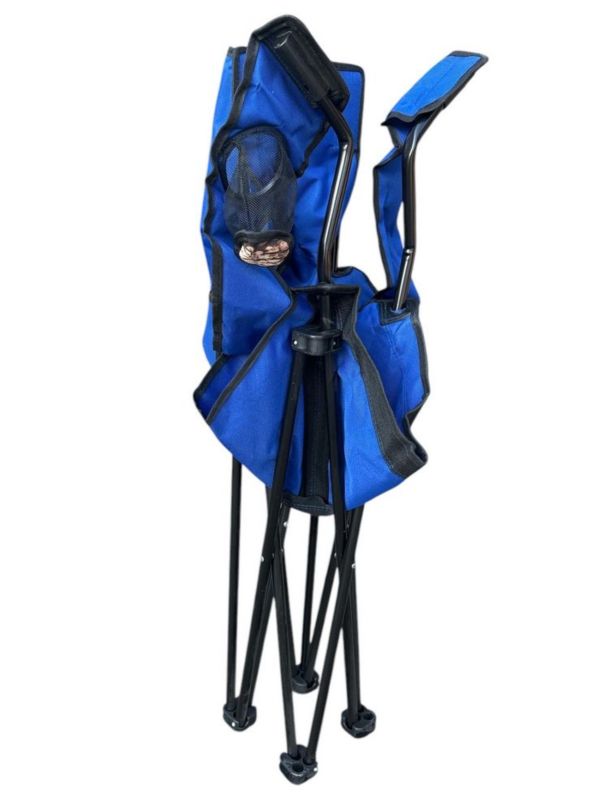 Стілець зі спинкою та підлокітниками Megastrike "Зонт" - SH9-3-31 - Синій - 55х53х98 см