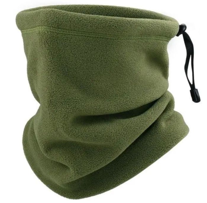 Бафф зимовий тактичний ЗСУ з гумкою - Фліс - Хакі