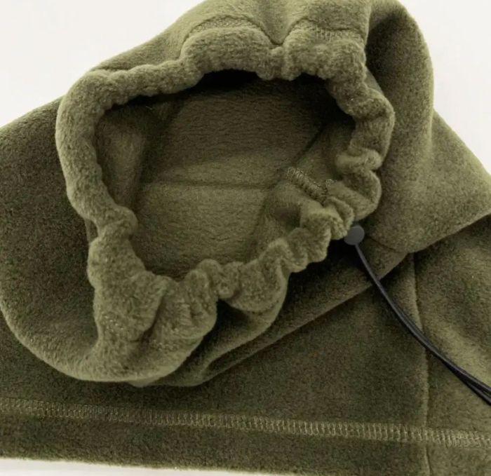 Бафф зимовий тактичний ЗСУ з гумкою - Фліс - Хакі