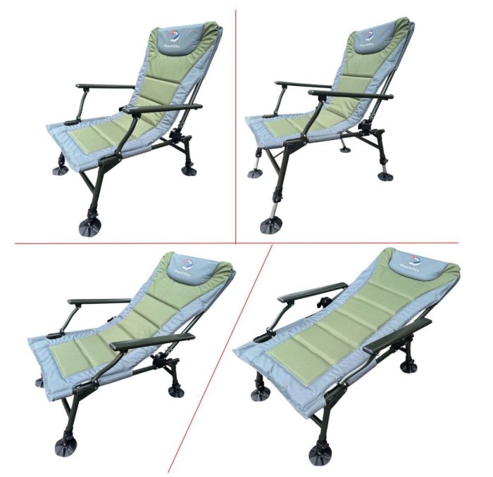 Карпове крісло Megastrike - SH9-3-7 - 50x55x85 см - Світло-сірий