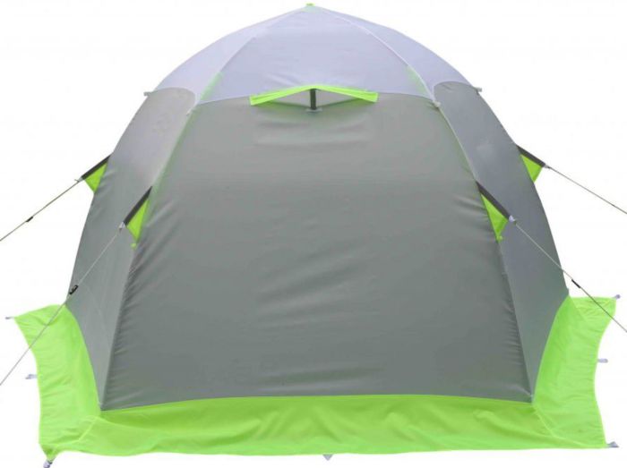 Зимовий намет Лотос 2С - Склокомпозитний каркас - Зелений
