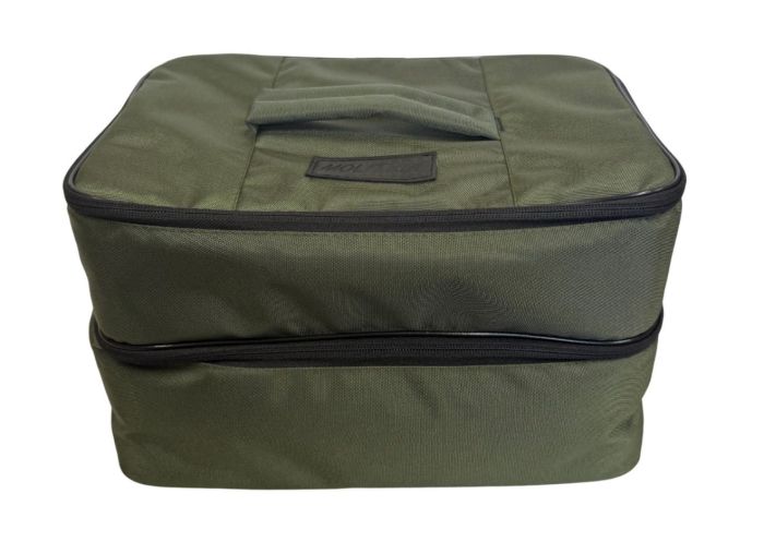 Сумка Molitrix для оснасток та технопланктону на товстолоба - Подвійна - 33x23x19 см - Олива