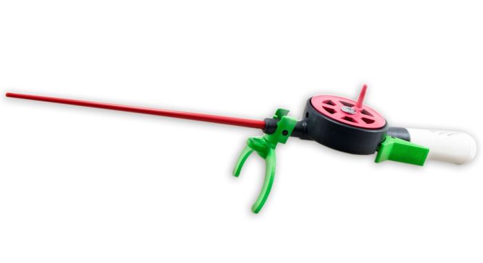 Вудка зимова Anvi - Відкрита шпуля - З курком - Ручка пінопласт - 90 мм