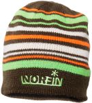 Шапка в'язана Norfin Frost BR - Коричнева в смужку