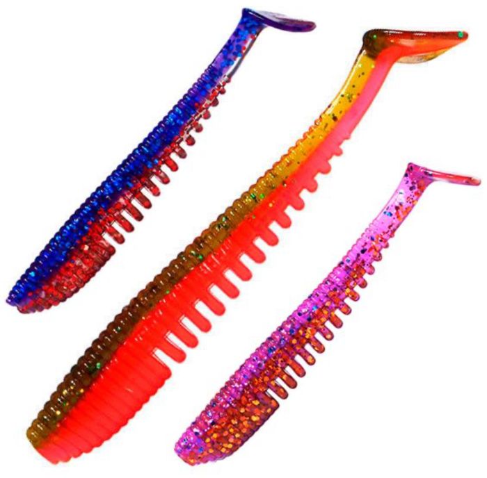 Віброхвіст Kosadaka Awaruna Floating 100 мм - Упаковка 5 шт.