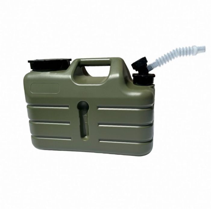 Каністра для води з краном - 11 л - 34x23x17 см - Хакі.