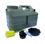 Каністра для води з краном - 11 л - 34x23x17 см - Хакі.