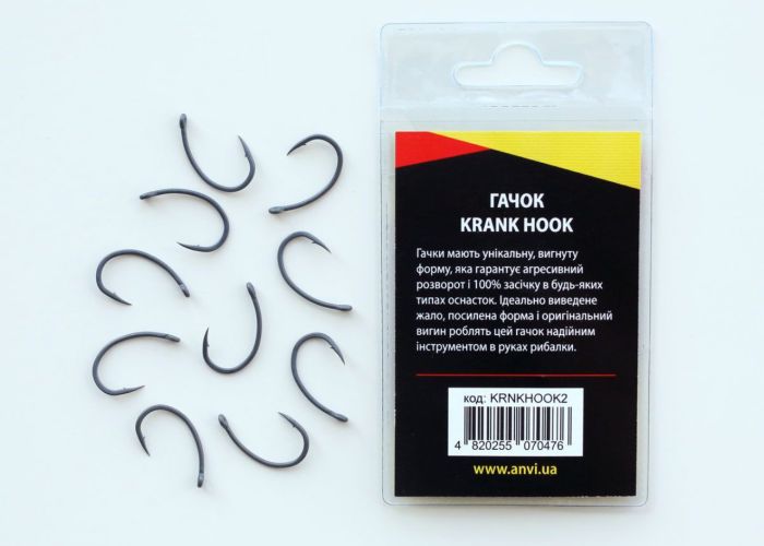 Гачок короповий Anvi Krank Hook №2 - 10 шт/уп