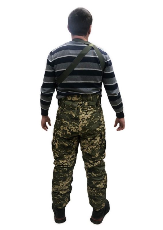 Штани зимові польові утеплені ММ14 - Тактичні штани ЗСУ - Штани військові армійські - Піксель