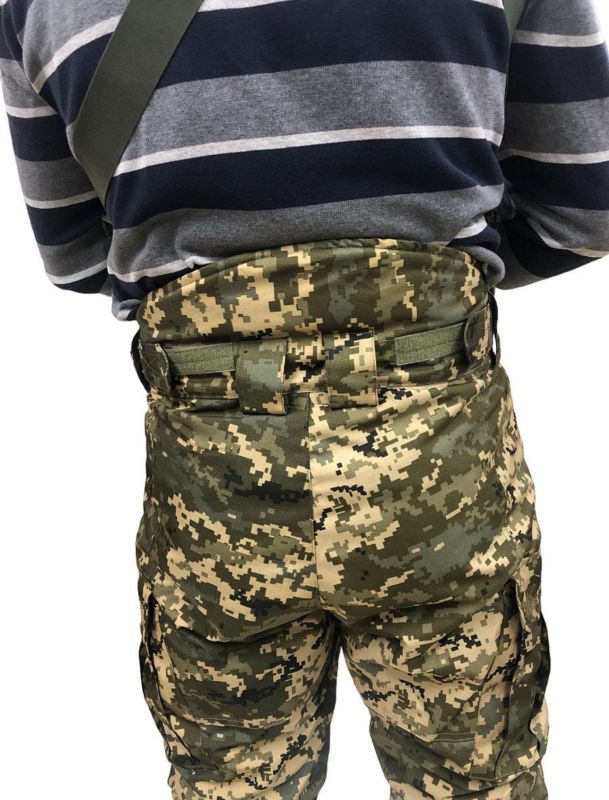 Штани зимові польові утеплені ММ14 - Тактичні штани ЗСУ - Штани військові армійські - Піксель