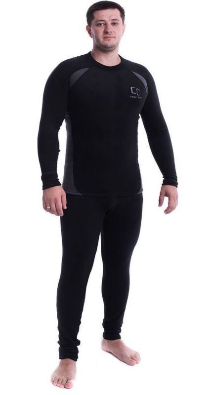 Термобілизна Термопроф - Carpe Diem Coral Fleece - Чорно-сірий