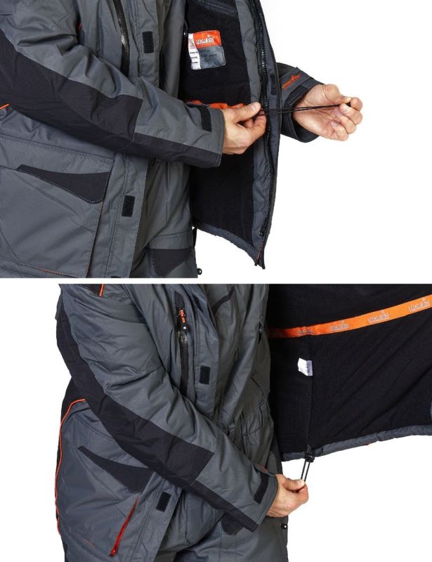 Костюм зимовий Norfin Discovery Gray - Сірий - до -35°C - Мембрана