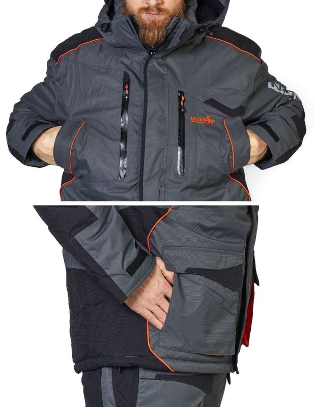 Костюм зимовий Norfin Discovery Gray - Сірий - до -35°C - Мембрана