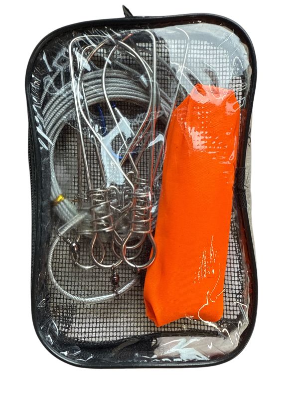 Кукан для риби на 5 відводів з поплавцем та шнуром довжиною 5 м