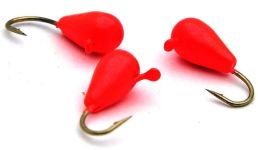 Мормишка Вольфрам Крапля Крашенна - Помаранчева - 10 шт./уп