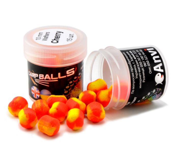 Бойли Carp Balls Wafters - Нейтральна плавучість - Ø10 мм - 15 шт/уп - Cherry (Вишня)