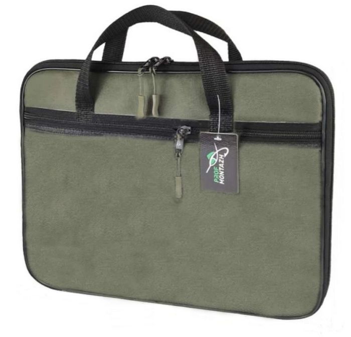 Органайзер GREAT-RIGS для готових повідців, фурнітури та аксесуарів - ПрофМонтаж - 2 відсіки - 40x30x4 см - Хакі