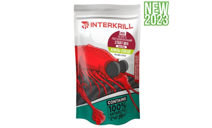 Пеллетс Interkrill Big Fish (8mm & 10mm) Кріль-Спеції - 800 г