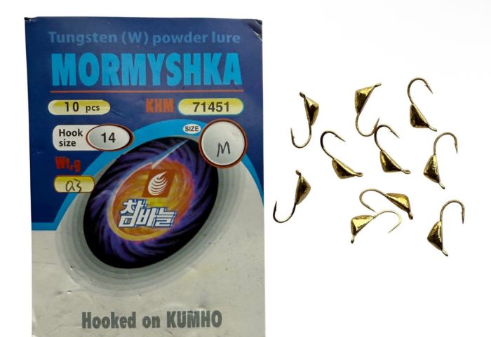 Мормишка Вольфрамова - Дрейссена (чесночниця) №2 - 0,3 г - Прибалтика - Золото - 10 шт/уп