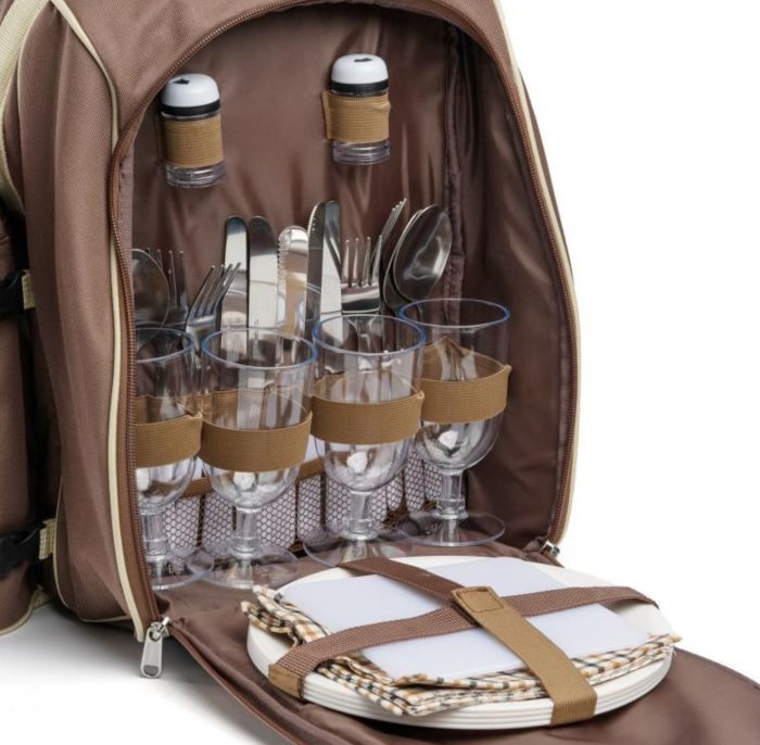 Набір для пікніка Ranger YONOVO  - Коричневий - На 4 особи