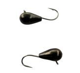 Мормишка Вольфрамова Hayabusa Крапля - З вушком - Чорний нікель 1,88 г