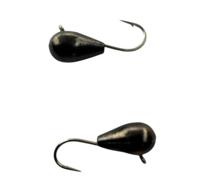 Мормишка Вольфрамова Hayabusa Крапля - З вушком - Чорний нікель 1,88 г