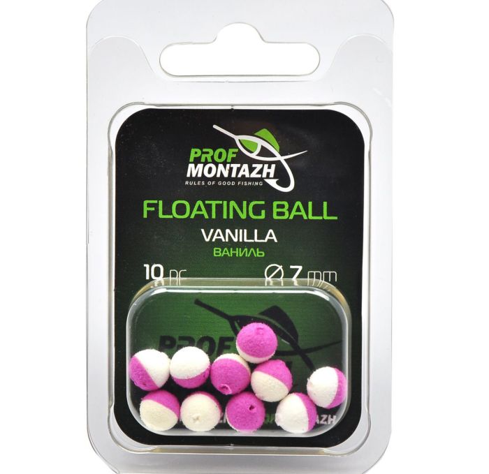Насадка ароматизована Проф Монтаж Floating Ball - Плаваюча - Ø7 мм - Ваниль "Vanilla" - 10 шт/уп