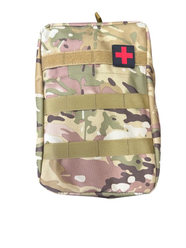 Тактична сумка-аптечка MOLLE – Розкладна, з кріпленням, укомплектована (IFAK)