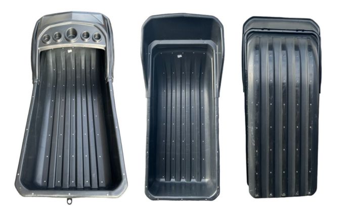 Санки для снігоходу - Тайга 1700 - 170x80x30 см - Чорні