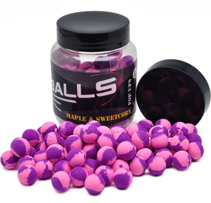 Бойли Carp Balls Pop Ups - 30 г - Плаваючі - Ø10 мм - Maple&Sweetcorn (Клен та кукурудза)