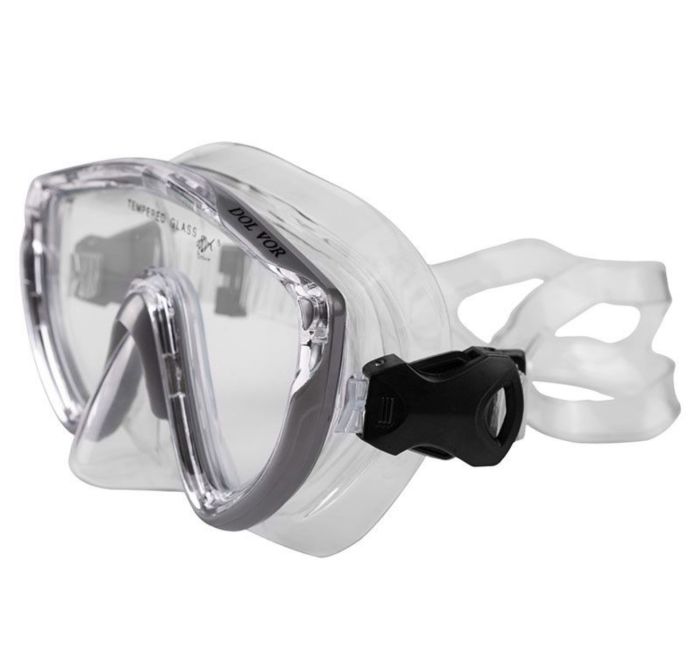 Комплект маска та трубка Dolvor - M171P+SN59P - Сріблий