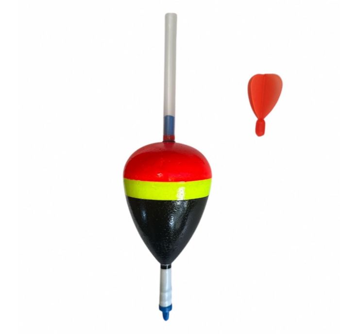 Поплавець для лову товстолоба, хижака XXL - Під світлячок - Червоно-жовто-чорний - 1 шт.