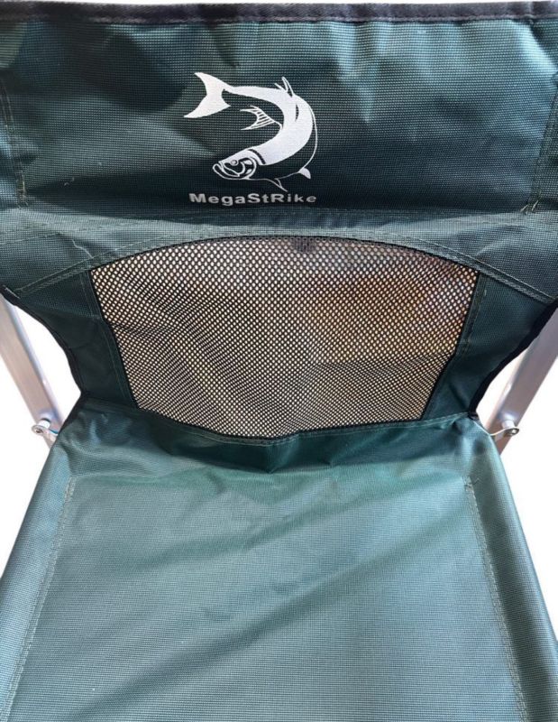 Крісло розкладне Megastrike - Посилене - SH9-3-12 - Зі столиком та підсклянником - Зелений - 50х63х93 см