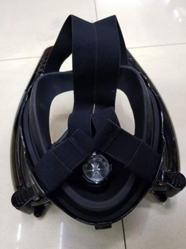 Маска для плавання - Повнолицева - На 2 трубки - Синя